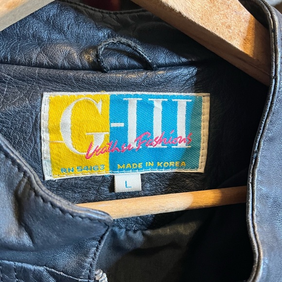 G-III Women's Black Leather Jacket - Picture 3 of 6